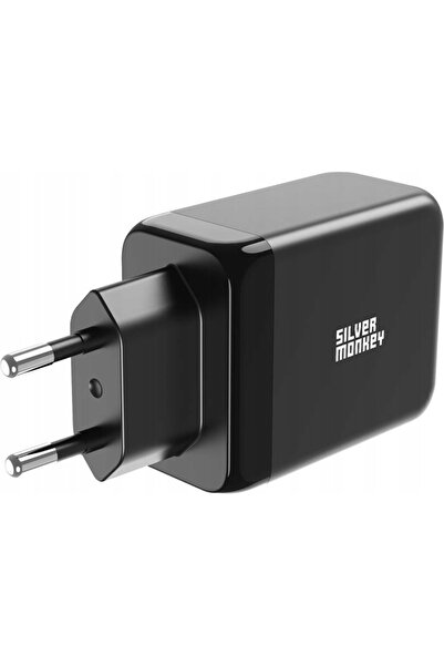 NO BRAND Încărcător USB-C USB Silver Monkey GaN 65W