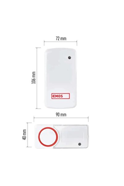 NO BRAND Receptor sonerie wireless + 2 butoane fără baterii P5750.2T