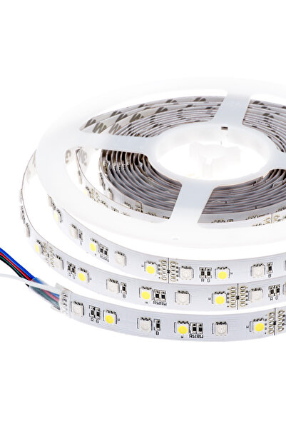 NO BRAND SET Bandă LED RGBW+ALB 2,5 m + sursă de alimentare + telecomandă RF21
