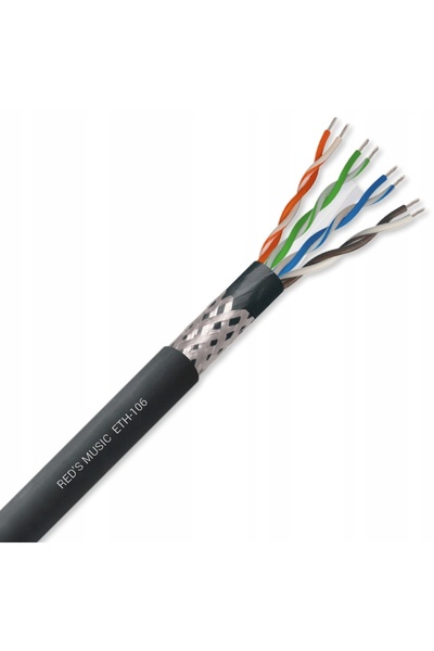 NO BRAND Cablu de rețea LAN Ethercon Mobil Spiralat Cat 6 SUTP 500MHz Cat.6 100m
