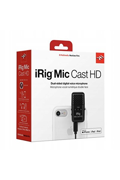 NO BRAND IK Multimedia iRig Mic Cast HD – microfon cu condensator pentru smar...