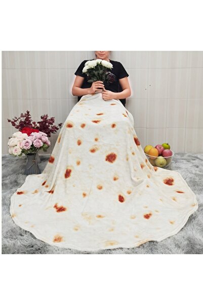 NO BRAND Pătură Tortilla Rotundă 180cm, Pătură Drăguță Pentru Copil