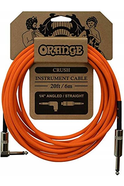 NO BRAND Orange CA037 – cablu instrumentar cotit de 6 m