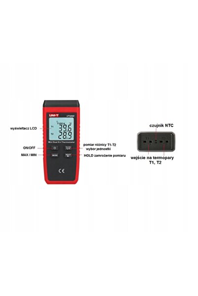 NO BRAND Termometru Digital UT320D J/K