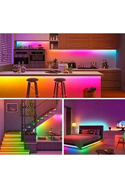ecolight Bandă LED digitală 12V cu efect de curgere, COB fără puncte, RGB col...