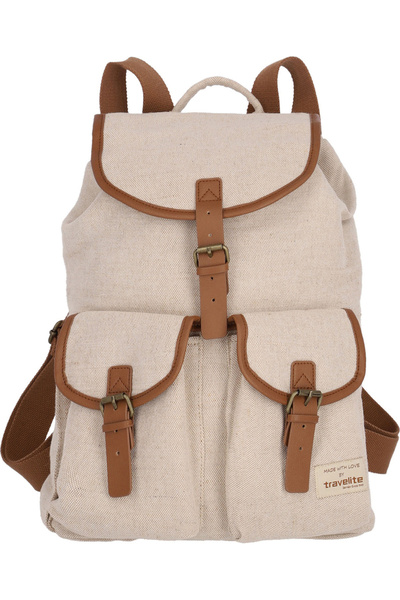 NO BRAND Rucsac urban Travelite Hempline 9,7L Bej