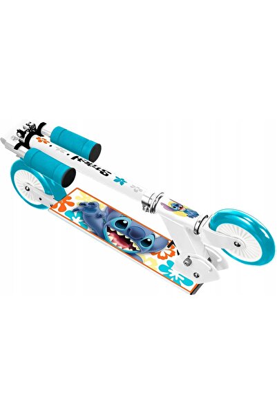 NO BRAND Trotinetă pliabilă cu două roți Disney STITCH 50 kg ALB SP0842