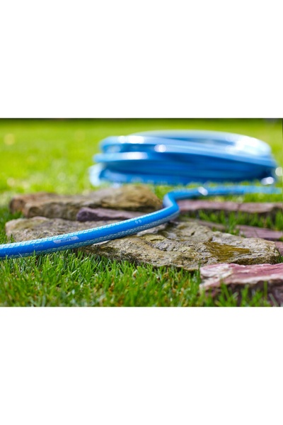 Vartco Furtun de grădină din cauciuc, 50m, 3/4 inch, cu 6 nervuri, anti-răsuc...