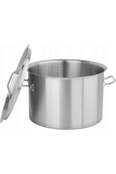 yato Caserolă joasă din oțel inoxidabil cu capac 32x22cm 17L INOX pentru indu...