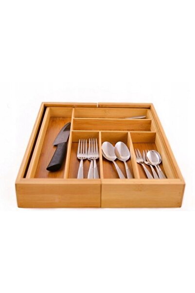 Kesper Organizator de sertar pentru tacâmuri Bambus 35-58cm