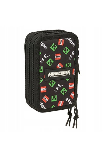 NO BRAND Caiet Minecraft cu trei compartimente, cu accesorii, școlar, 37 EL. ...