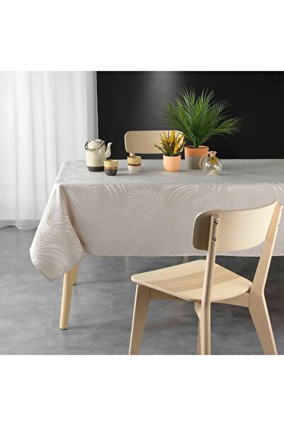 Douceur D'INTERIEUR Față de masă bej jacard cu model frunze 140x240 cm