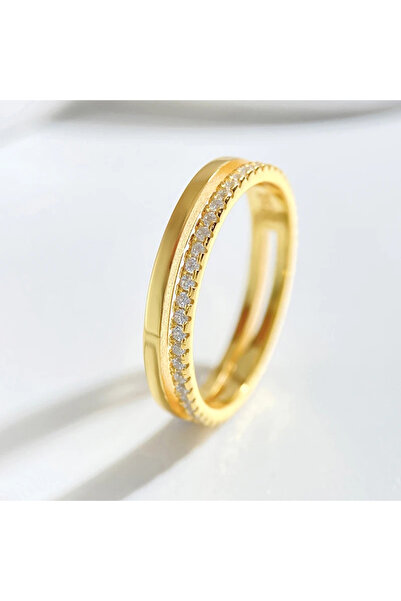 Choice6 5 Gold 925 Sterling Silver Classic Gorgeous Sparkling Zircon Ring For...