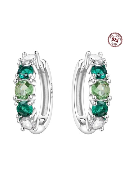 Choice1 OTE4179-GN MISEFF Real 925 Sterling Silver Earring Gradual Change Gre...
