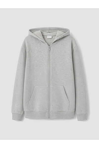 LC Waikiki Hooded Boys' Zipper Sweatshirt