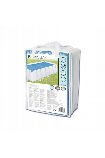 BESTWAY Prelată pentru piscină cu cadru 380x180 58240 Covor de protecție pent...
