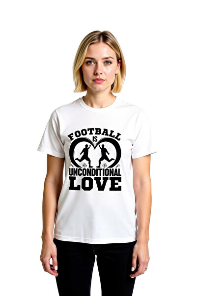PayBuy Women's Football Design Printed T-Shirt Unconditional Love Theme Relax...