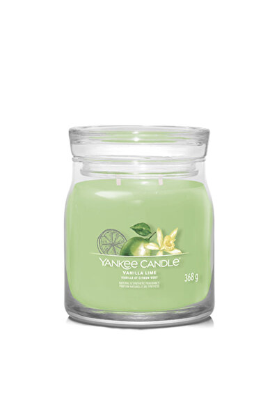 Yankee Candle Κερί Βανίλια Λάιμ Σίγουρετσιπ Μεσαίο, 368 γρ.
