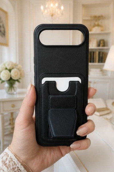 CaseTechnoo Tecno Spark Slim 5g Uyumlu 3'ü 1 Arada Kartlıklı Katlanabilir Sta...
