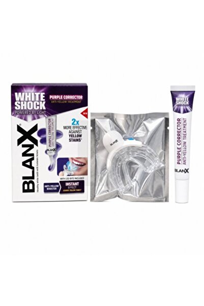 Blanx White Shock Purple Corrector Κιτ Λεύκανσης Δοντιών – Θεραπεία κατά του ...