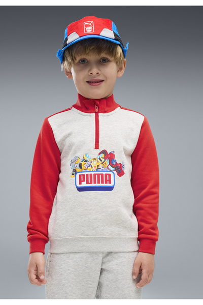 Puma x TRANSFORMERS Grafická mikina s Reißverschluss bis zum Hals