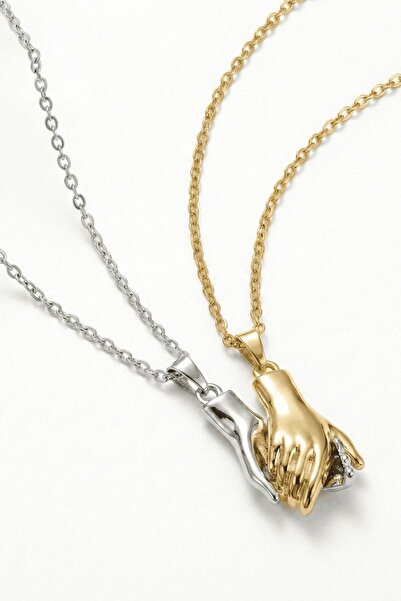 The Jewel Heart Colier Infinite Hold, Oțel Inoxidabil, Pandantive Magnetice
