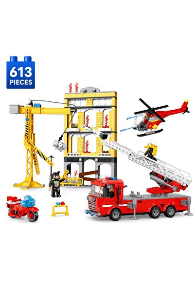Minibric Set de Constructie cu Piese Tip Blocuri Construit 613 Piese Building...