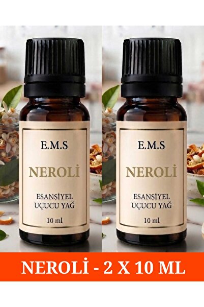 E.M.S AVM 2 X 10 ML NEROLİ Esansiyel Uçucu Yağ Buhurdanlık Yağı Difüzör Esans...