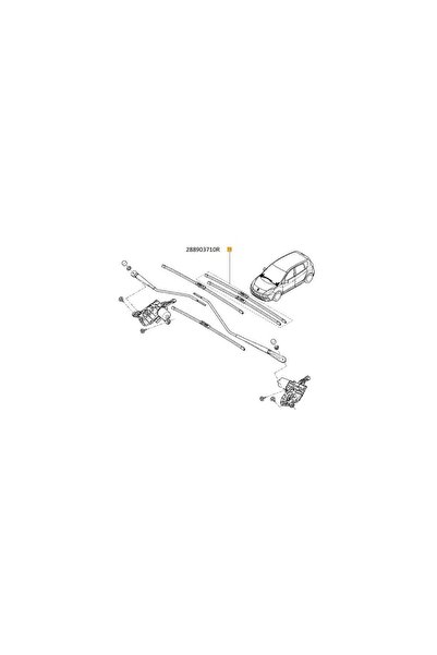 Skin Generics SET LAMELE STERGATOR PARBRIZ 750/650 MM Renault 288903710R