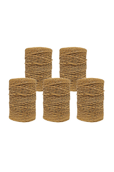 hobimon 950-1000 Gr Imported Wrapped Paper Thread 5 Pieces Softened Color Cod...
