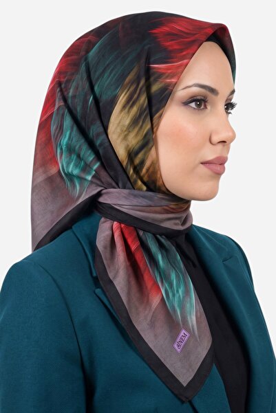 hadiora Women's Mink Brush Pattern Ready-To-Wear Sewn Cotton Cheesecloth Hijab