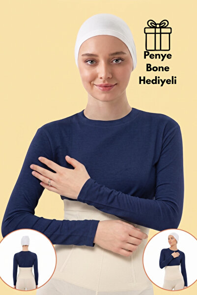 MyReal Women's Neck Collar Long Sleeve Half Body Suit |   Vest and Underdress...