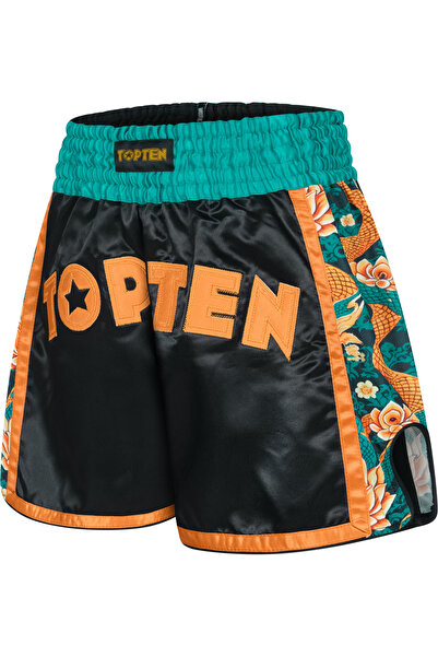 Top Ten Pantaloni de kickboxing "Ryu del Mar" - negri, mărimea M