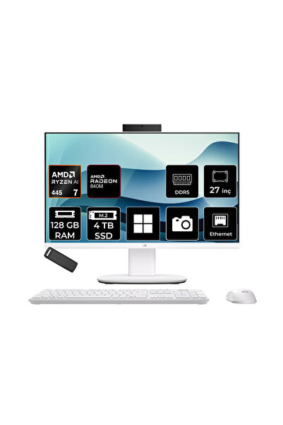 ASUS Expertcenter V600 Aio (VM670GA) AMD RYZEN AI 7 445 128GB RAM 4TB SSD AMD...