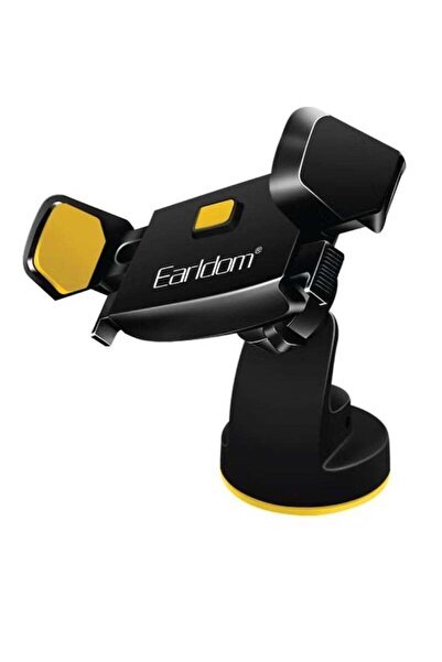 Earldom 360 Degree Free Rotation Universal Car Holder Black and Yellow EH-44