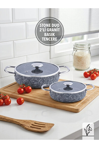 FMS Stone Duo 2-Piece Basic Set |   18 cm - 22 cm |   Non-Stick Surface |   G...