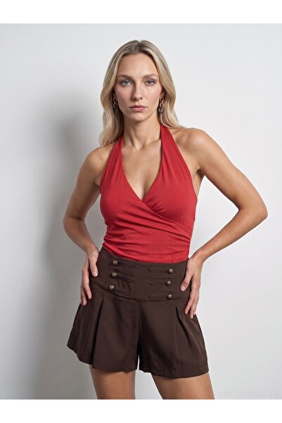 Dilvin 21268 Top sa halterima - Crveni