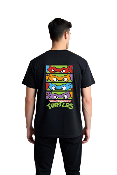 PayBuy Ανδρικό μπλουζάκι Ninja Team Retro Cartoon με στάμπα 100% βαμβακερό, ά...