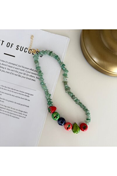 Alice İsstanbul Fruit Party Necklace Green