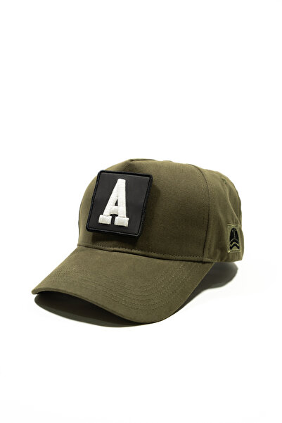all hats قبعة قابلة للتغيير مع تفاصيل رقعة على شكل حرف A |   قبعة بيسبول بدون...