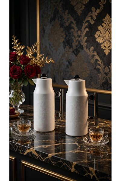 ZALA Twin Thermos Set 1L+1L Floral Pattern Vacuum Flask | Hot & Cold Tea and ...