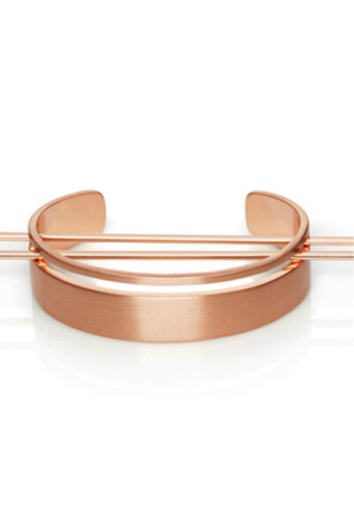 VeeShop Accesoriu pentru coc, inel lat cu ac dublu - Rose