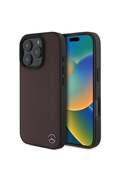 MERCEDES MEHMP16X23RBGVR iPhone 16 Pro Max 6.9 " κόκκινη σκληρή θήκη MB Δερμα...
