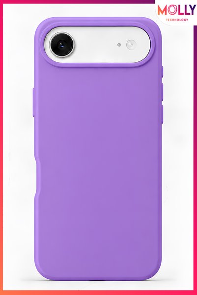 Molly Lavender Liquid Velvet Matte Silicone Case for iPhone 17 Air