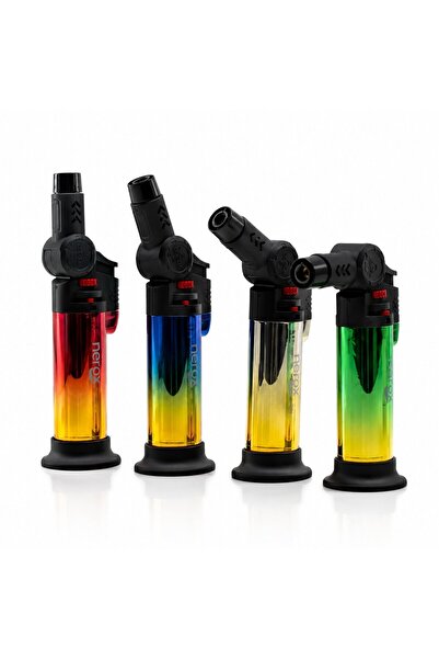 Nerox NRX-9305 Çakmak Kamp Torch Pürmüz Nargile Metalize Oynar Başlı Doldurul...