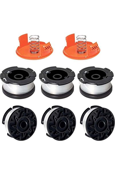 STARSTAR Spools for Black+Decker A6481/A6485/AF-100/ST5530 (6 spools + 2 caps...