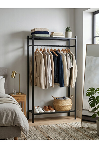 Minimal Home GARDROP AÇIK ELBİSE DOLABI METAL GARDROP