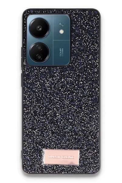 Generic Brand غطاء لامع لونج من Onegif لهاتف Xiaomi Redmi 13C - أسود
