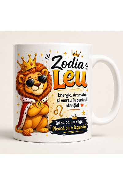 Generic Brand Εξατομικευμένη Κούπα Ζωδίου Λέων, Αστεία, Ενεργητική, Δραματική...