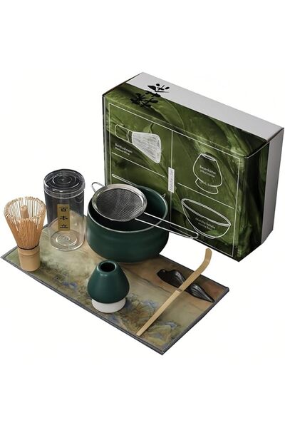 GENERAL Matcha Tea Set 7Pcs, Japanese Tea Set, Include Matcha Bowl, Matcha Ba...